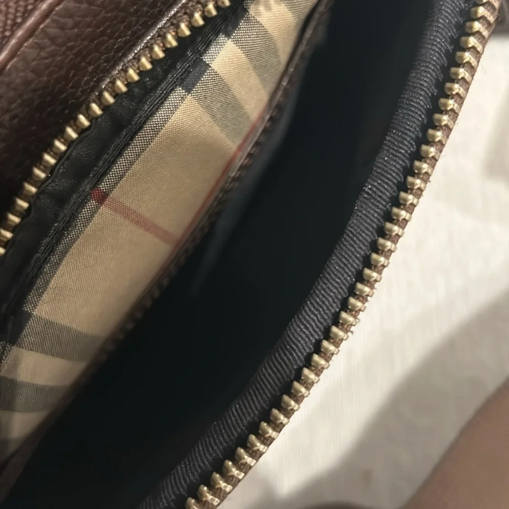 Burberry Logo Plate Bag crossbody All Leather Nova Check Vintage Pochette - Picture 13 of 14